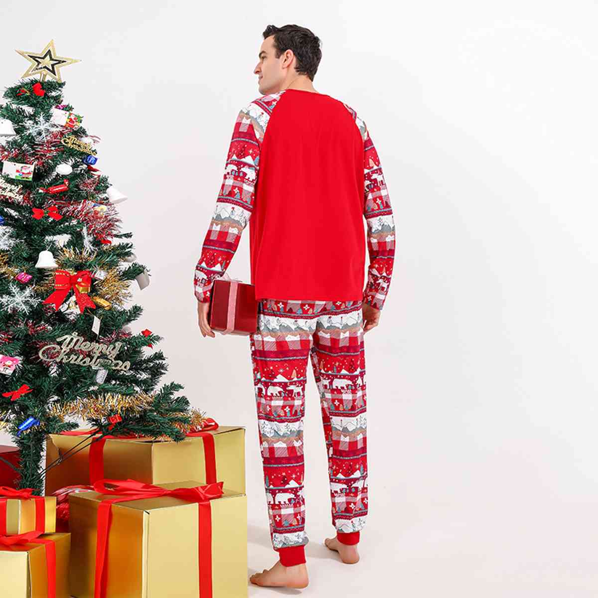 Men's Christmas Bear Graphic Set