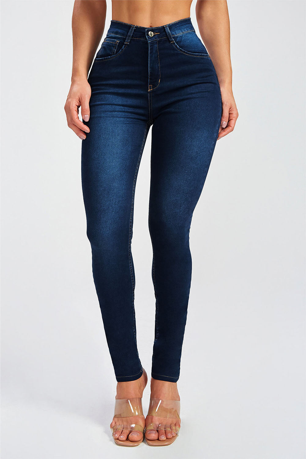 Buttoned Skinny Jeans/Pants