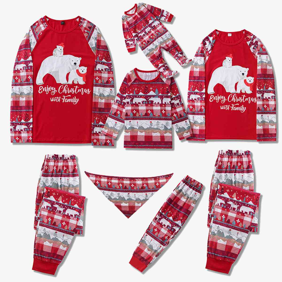 Men's Christmas Bear Graphic Set